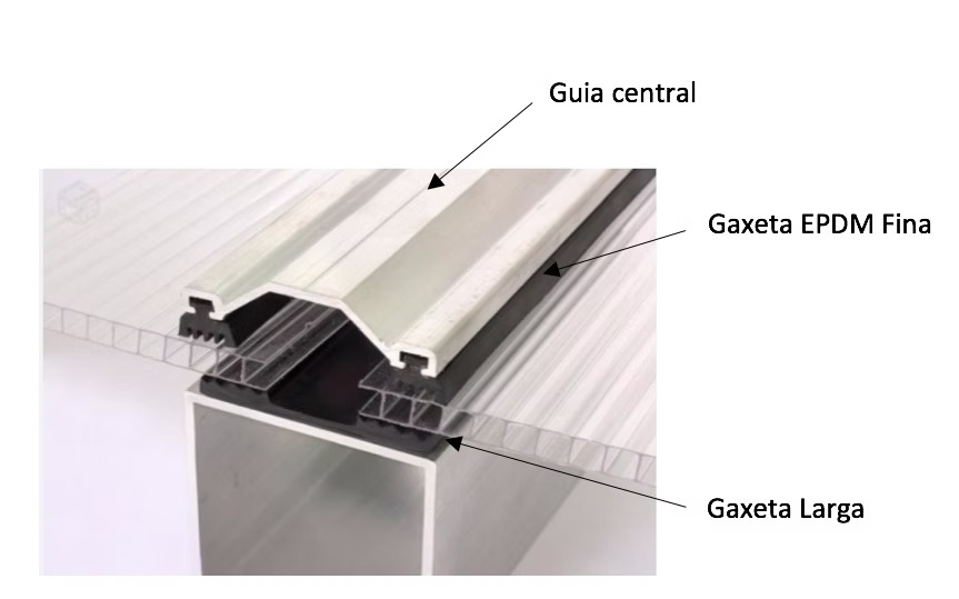 Perfis e Acessórios para Policarbonato e Coberturas