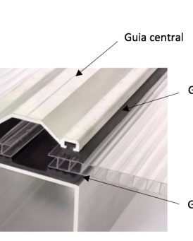 Perfis e Acessorios para Policarbonato e Coberturas